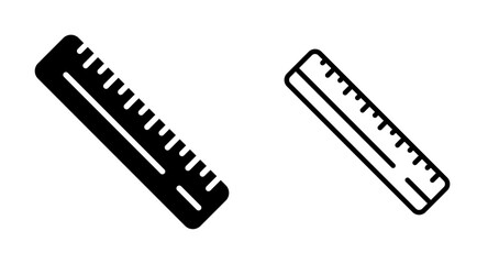 Straight Ruler Vector Icon