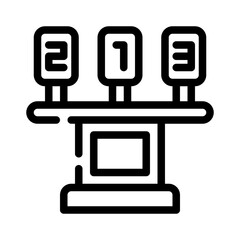 leaderboard line icon