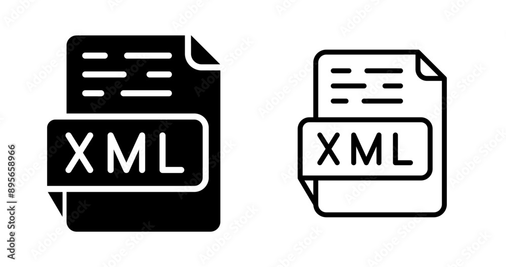 Wall mural XML Vector Icon