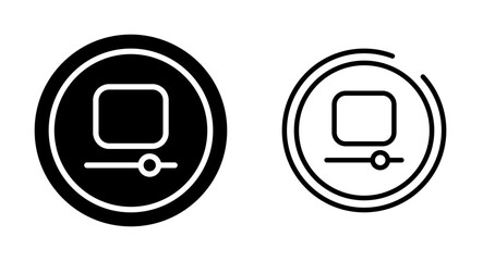 Video Stop Button Vector Icon