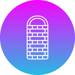 Fototapeta premium Sleeping bag Icon