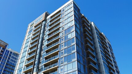 Exterior Photo of High-Rise Building in Prime Location for Elevator Company