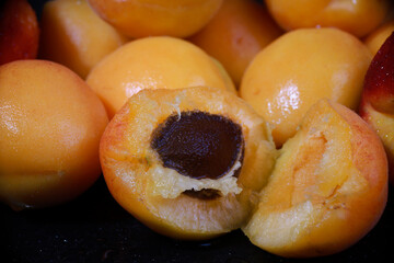 delicious homemade apricots in the studio