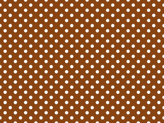texturised white color polka dots over saddle brown background © Claudio Divizia