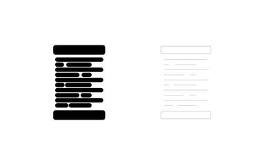 Left Alignment Vector Icon