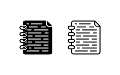 Note Page Vector Icon