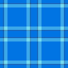 Mockup plaid seamless tartan, loft fabric vector textile. Foot texture pattern background check in cyan and blue colors.