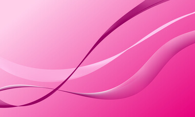 pink lines wave curves with smooth gradient abstract background