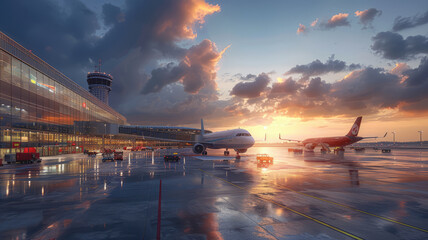 outside biggest airport .generative ai