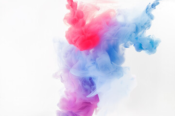 Colorful smoke feast produced in a studio environment