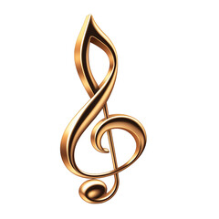 Fototapeta premium Musical Note isolated On transparent Background 