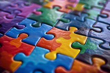 World Autism Awareness Day. Background of autistic children.