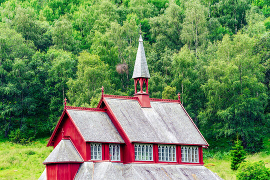 Borgund Church at Laerdal in Sogn of Fjordane, Western Norway.