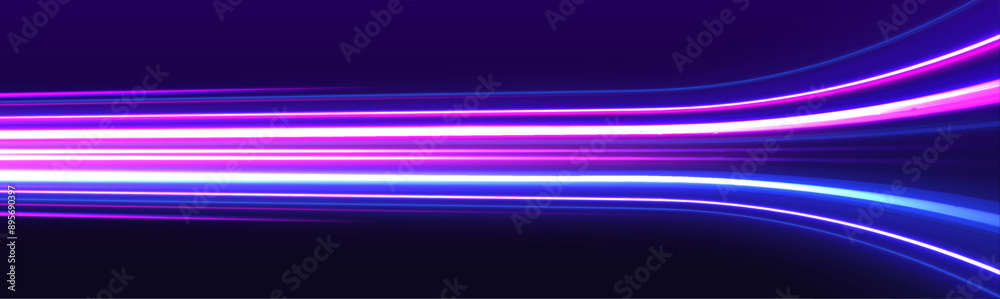 Aufkleber big data traffic visualization, dynamic high speed data streaming traffic. vector glitter light fire