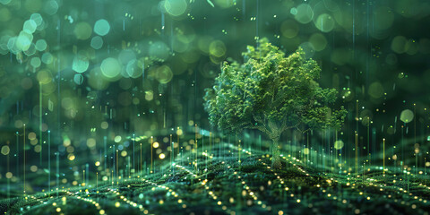 The Financial Forest: A tree-like graph, showing growth and stability.