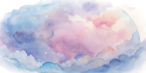 Watercolor Pastel Cloud Backgrounds for Desktop Wallpaper