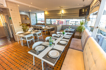 nice 3 stars hotel in meknes Morocco with terrace as restaurants and big rooms with air conditioning high quality 