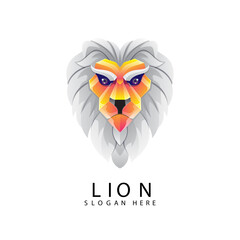 Grouper fish vector logo design with a display concept combining several colors, orange and gray