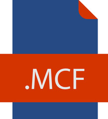 MCF  File icon fill crisp corners with doted lines