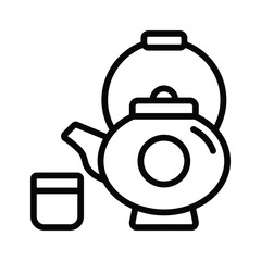 Grab this creatively designed amazing icon of teapot, premium vector