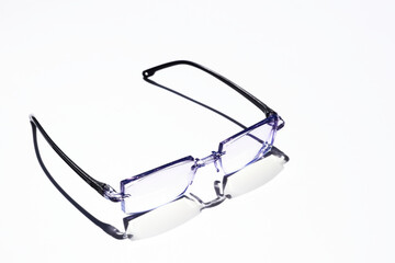 Glasses to improve vision on white