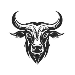 Bull Head Logo Icon Vector Illustration