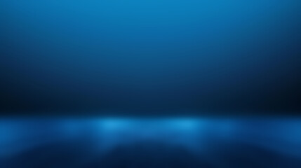 Obraz premium Blurred blue background with gradient and shadows. Copy space.