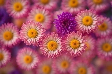 Harlequin flower bokeh background, AI generated