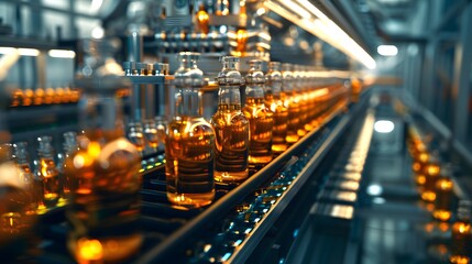 Obraz premium an industrial or manufacturing scene that involves repeating the same operations to produce multiple units of the same product