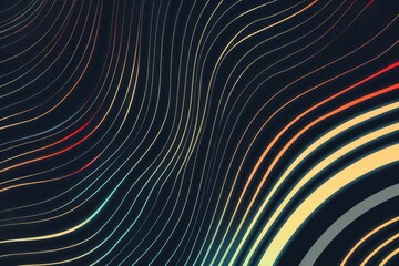Stylized vintage 3D animation background with mountains, sun and glowing stars. 80s retro futuristic sci-fi seamless loop.. Beautiful simple AI generated image in 4K, unique.