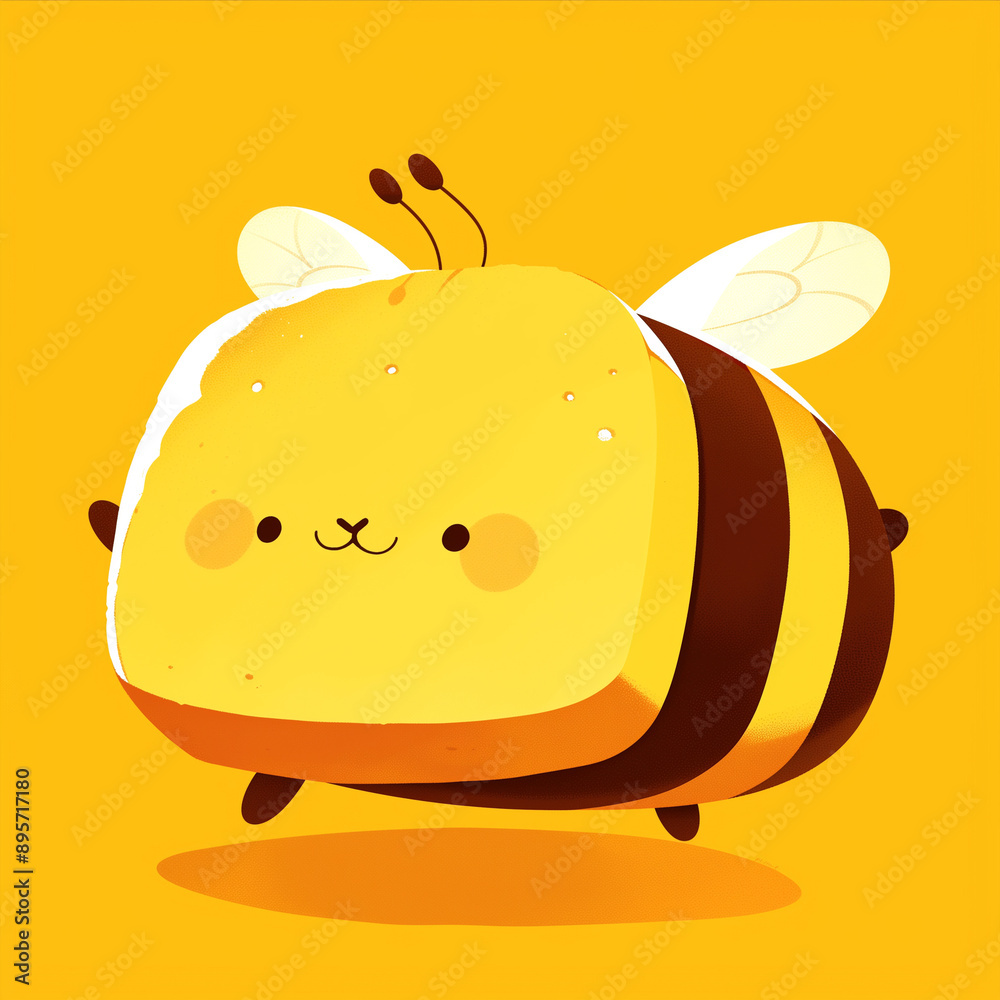 Sticker bee and honey