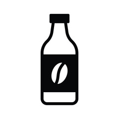 Chilled coffee, cold coffee bottle icon design, ready to use vector