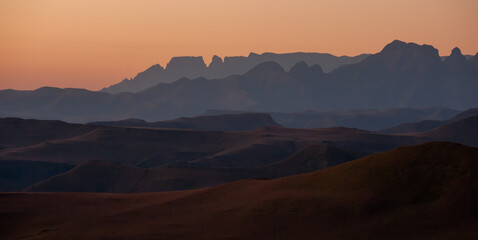 Drakensberg landscape, Drakensberg, South Africa