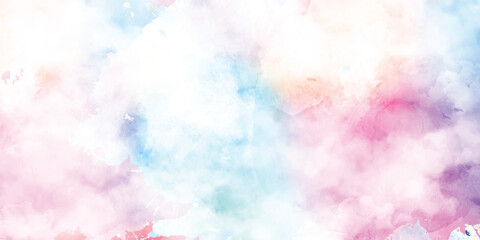 multi color splashes ink stains on white background