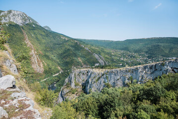 Obraz premium Beautiful Summer Mountain Landscape with rocks .Balkan Mountains, Iskar Gorge