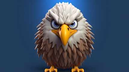 Obraz premium Eagle 3d cartoon style