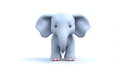 Elephant 3d cartoon style