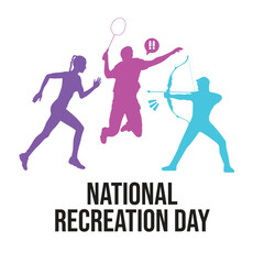 vector graphic of Recreation Day ideal for Recreation Day celebration.