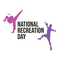 vector graphic of Recreation Day ideal for Recreation Day celebration.
