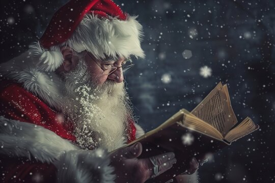 A Santa Class reading from a long list