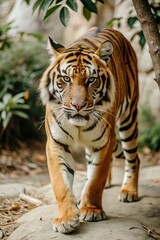 Obraz premium predator wild tiger in nature jungle 