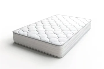 A White mattress isolated on white background. © Jorge Ferreiro