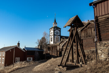 The mining town of Roros is called Bergstaden, meaning mountain town due to its historical...