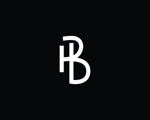 Creative HB logo design template vector design