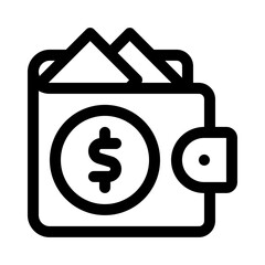 wallet line icon