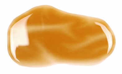 Soda spilled isolated on white, puddle clipping