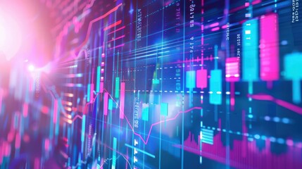 Economy graph emphasizing trend analysis and insights, featuring dynamic and professional visuals