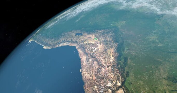Atacama Desert in earth planet