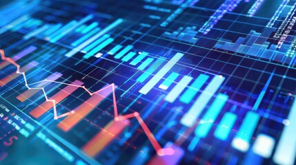 Financial chart illustrating economic recovery and hope, with a focus on positive growth and sleek visuals