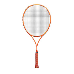 orange tennis racket vector illustration Isolated background png